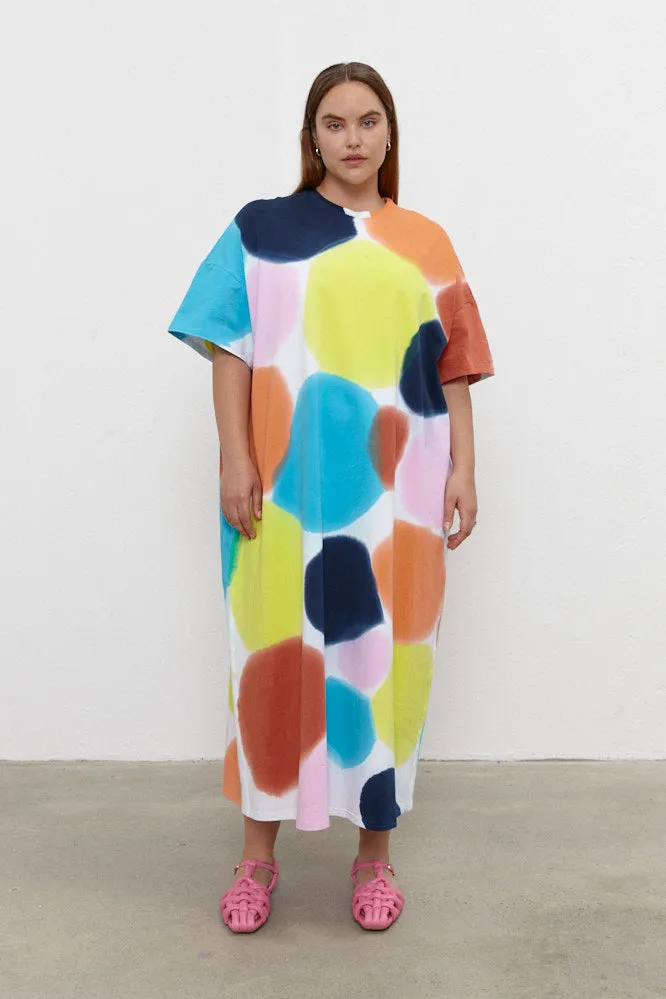 Adele Maxi Shift Dress - Multi Colours