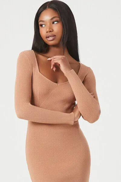 Bodycon Midi Sweater Dress