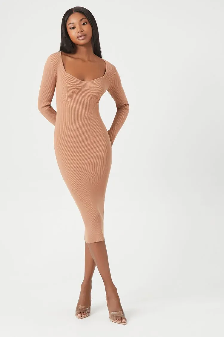 Bodycon Midi Sweater Dress