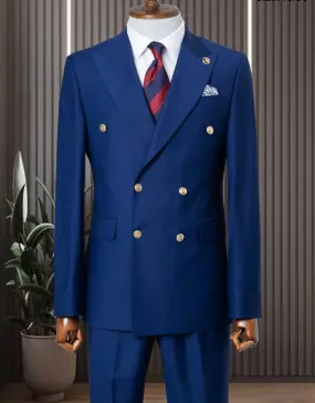 Classic Blue Double Breasted Suit