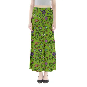 Cosmic Whisper Cornstalk Full Length Maxi Skirt