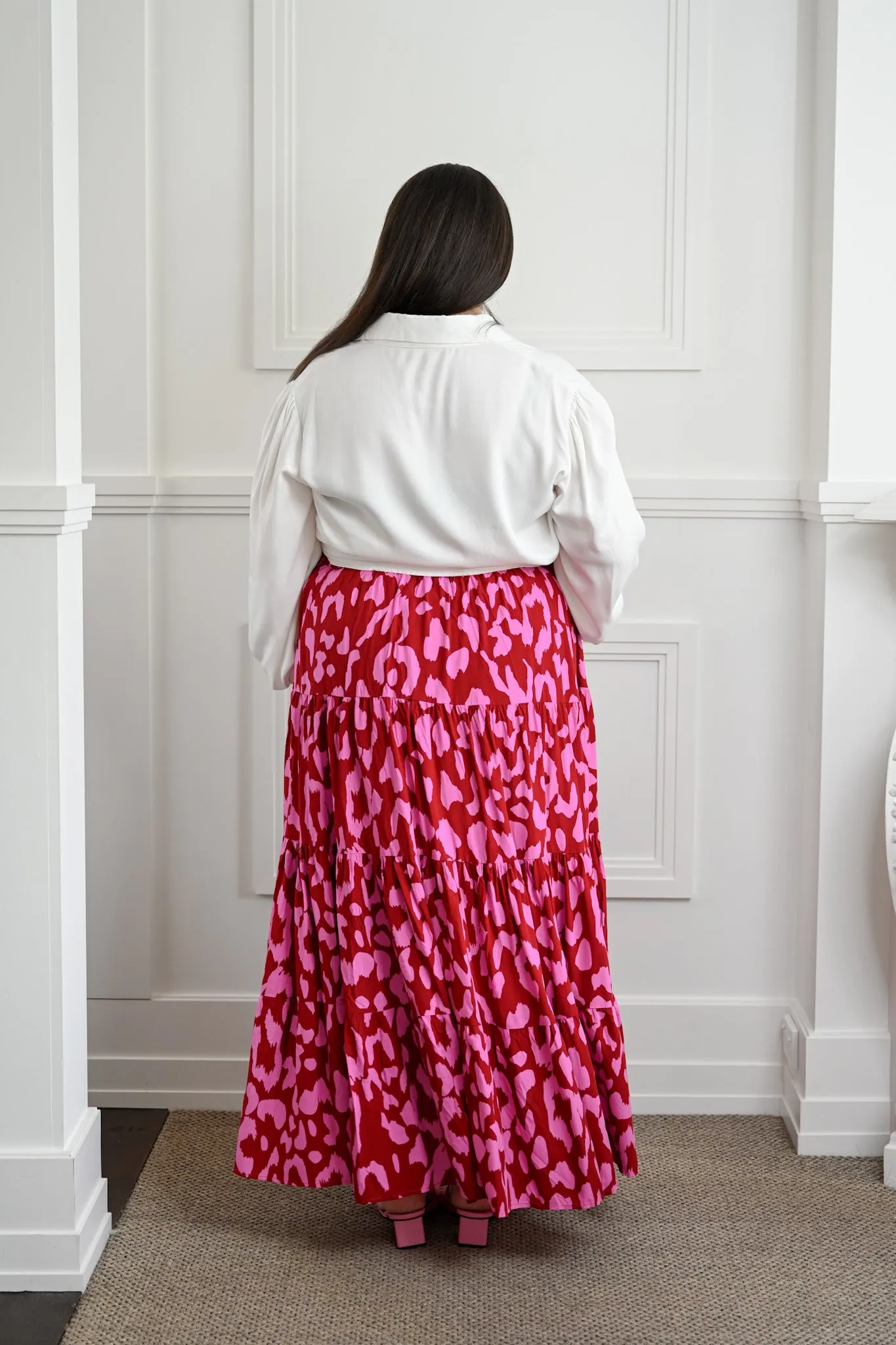 Delilah skirt - Red & Pink