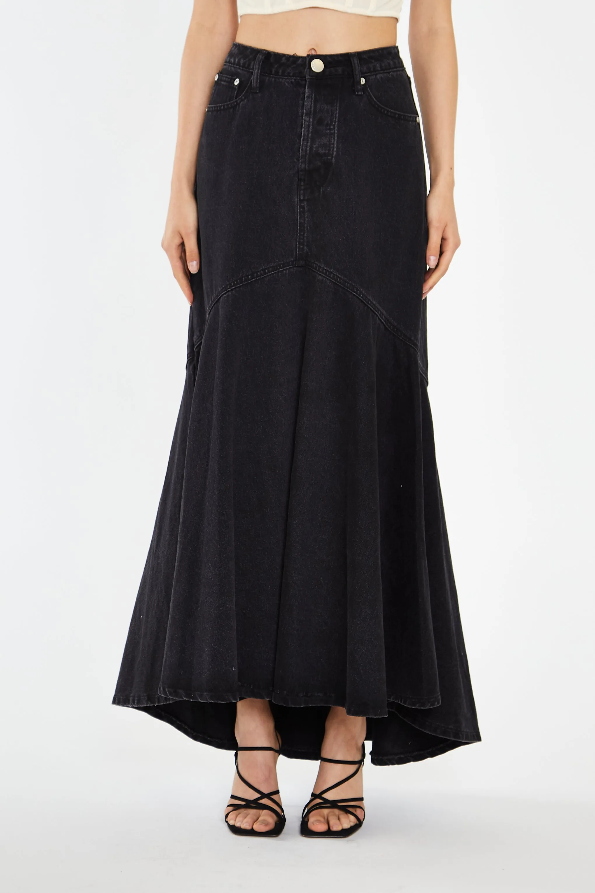 Denim Maxi Skirt