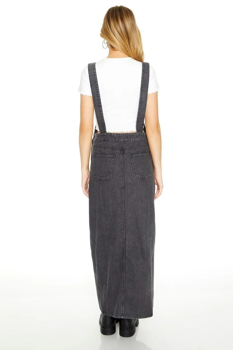 Denim Overall Maxi Dress