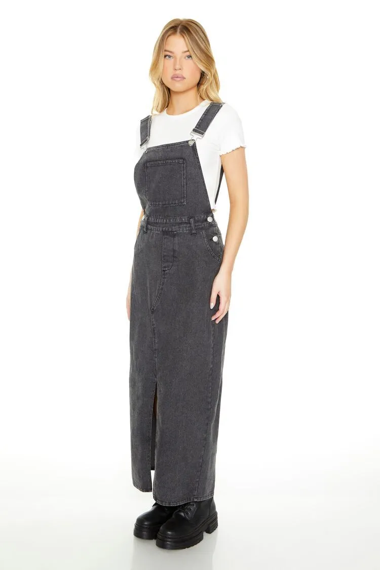 Denim Overall Maxi Dress