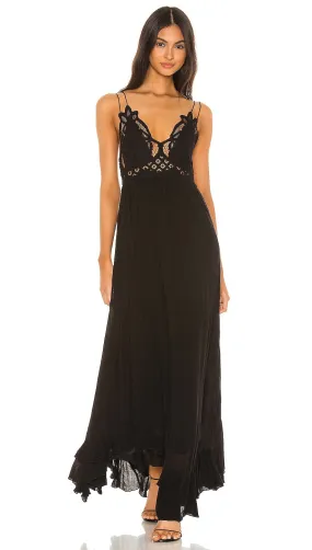 Free People Adella Maxi Dress Black