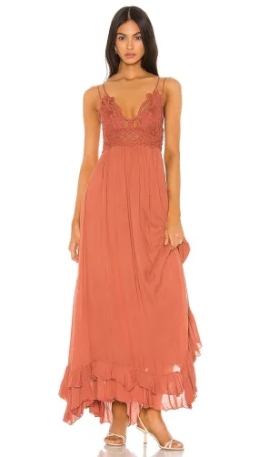 Free People Adella Maxi Dress Copper