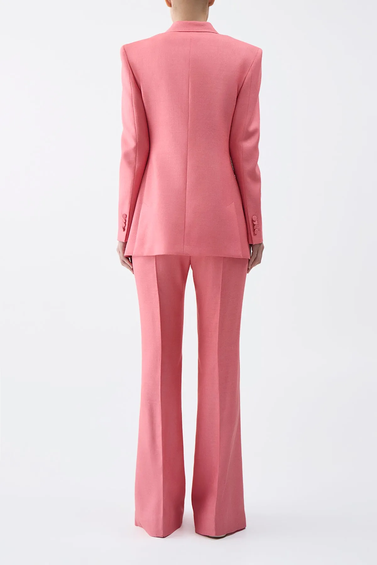 Gavin Blazer in Watermelon Silk Virgin Wool