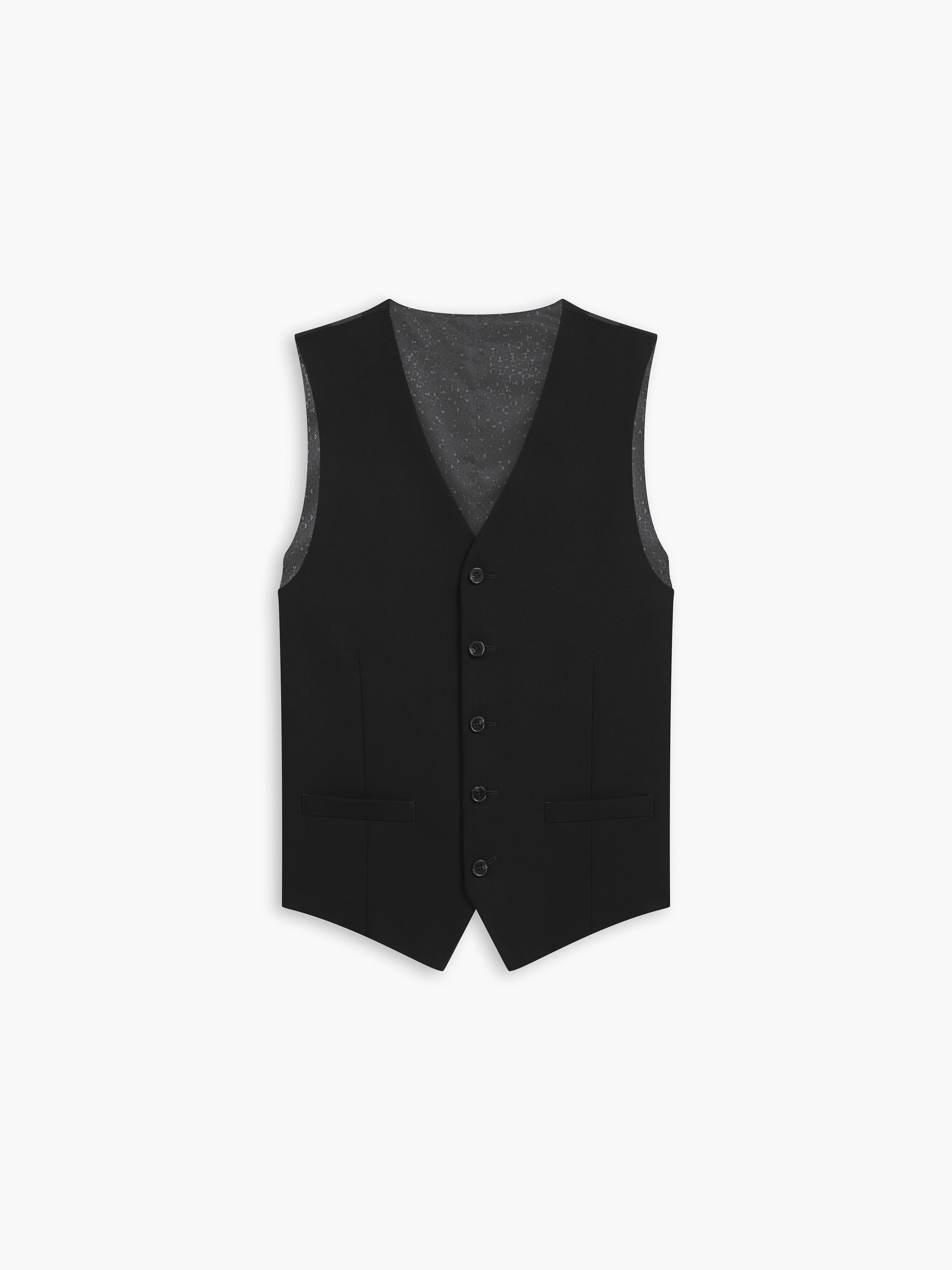 Henman Infinity Slim Fit Black Waistcoat