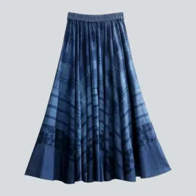 High-waist denim skirt
 for ladies