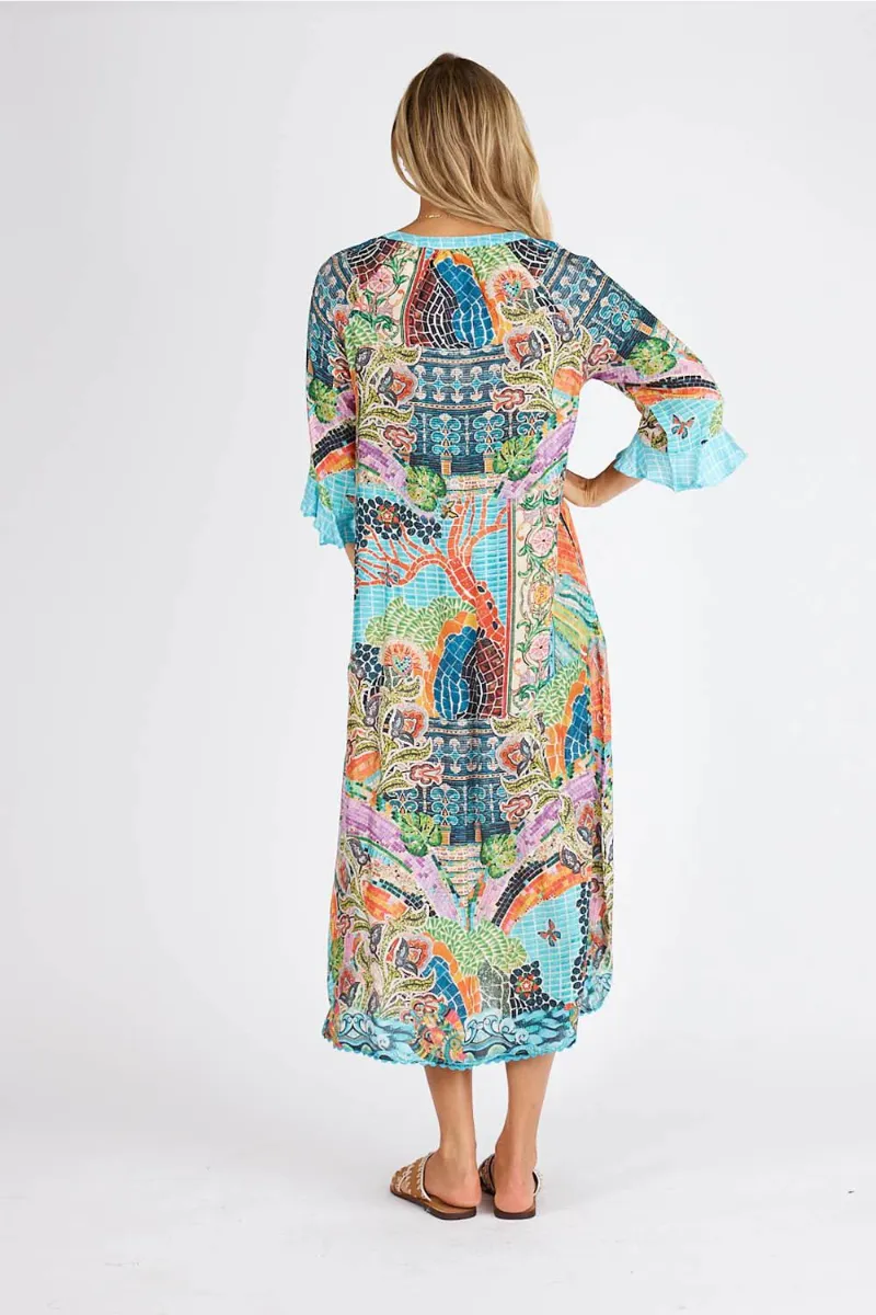 Lula Life Mosaic Print Maxi Dress