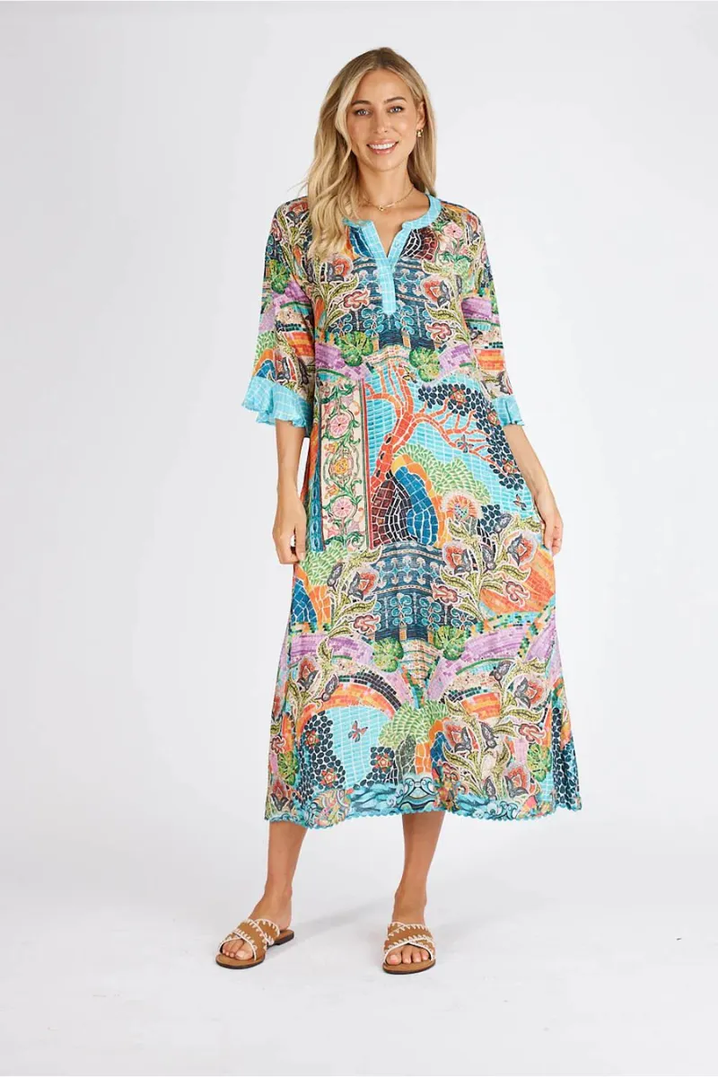 Lula Life Mosaic Print Maxi Dress