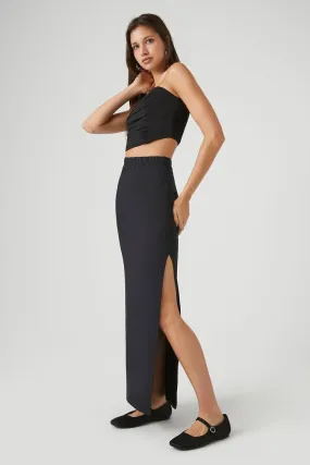 Maxi Slit Column Skirt