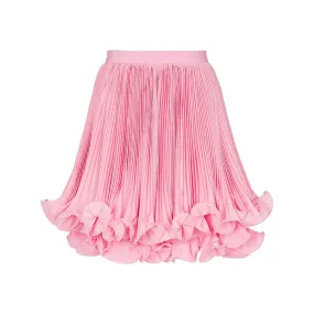 Pre Order:  Curled Double-Layer Pleated Skirt