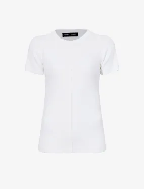 Proenza Schouler Sky Top in Matte Viscose Rib - White