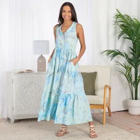 Saltwater Swirl Long Dress