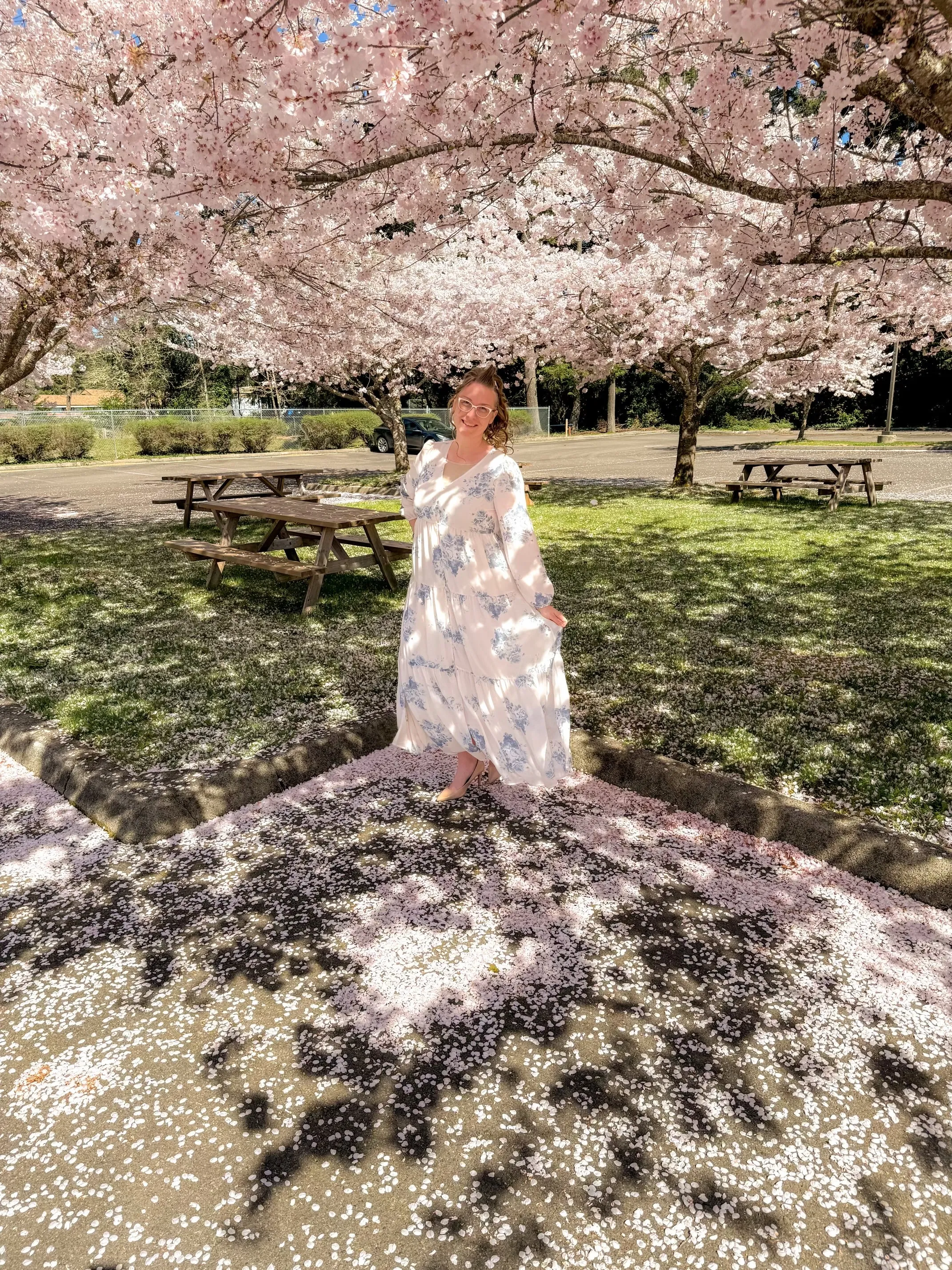 Sardinia Blue Floral Maxi Dress