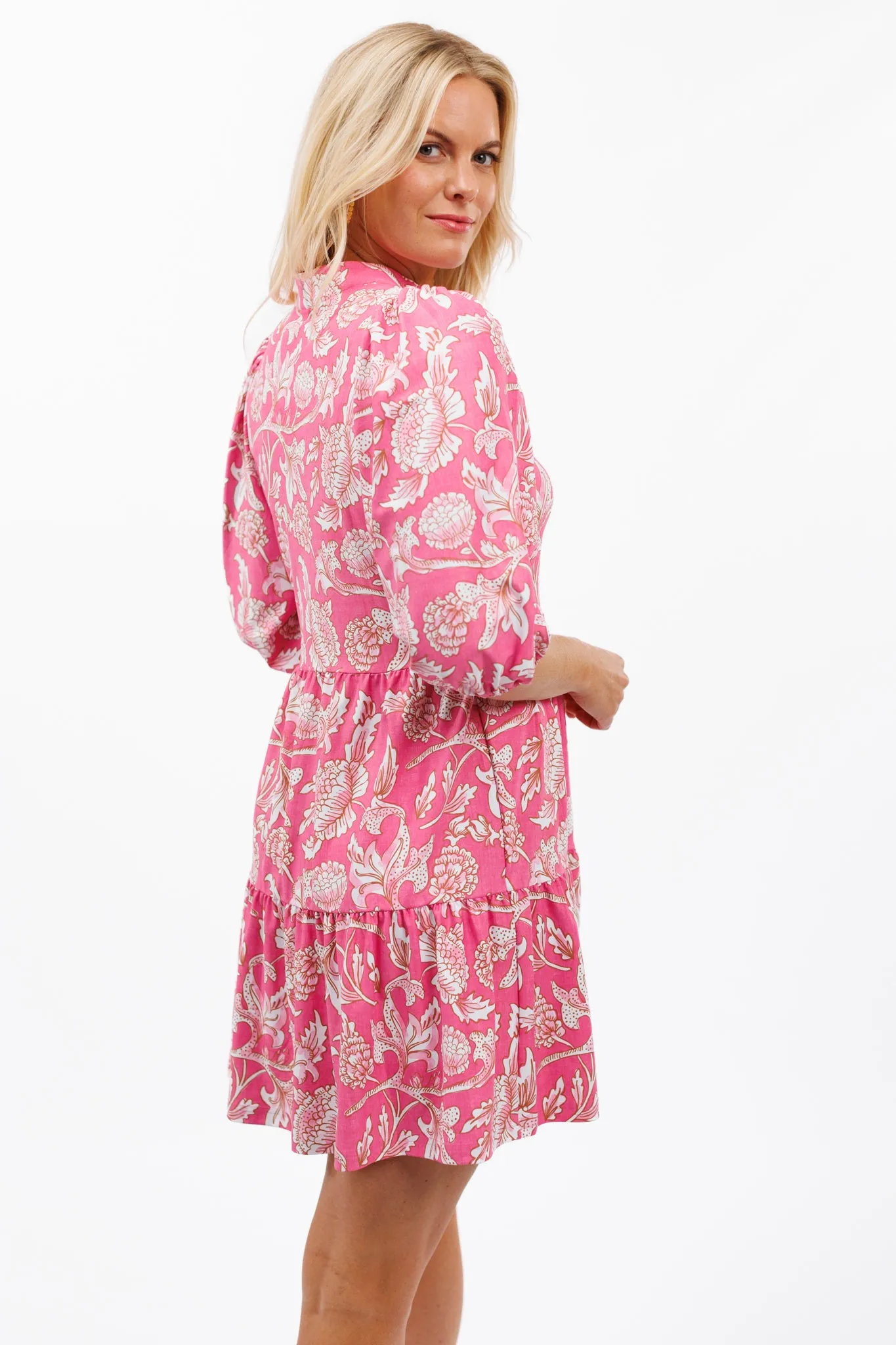 The Tory Dress - Tuileries Bloom Pink